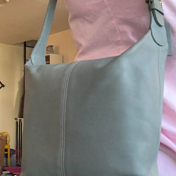 OCEAN AQUA COSTA RICA VINTAGE COACH SOHO BUCKET BAG 4148 - Picture 2 of 15